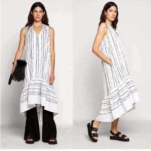 3.1 Phillip Lim High Low Painted Midi Dress
